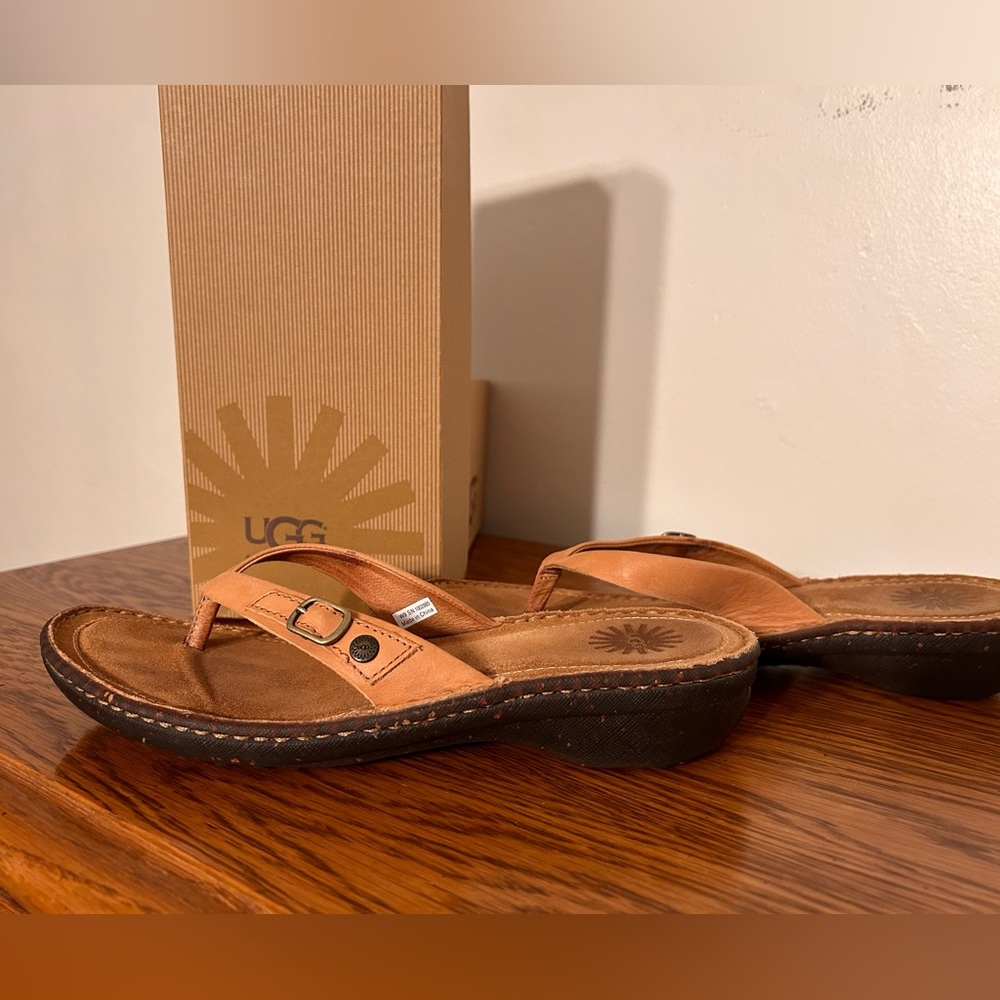 Very gently worn Ugg Women’s Thong Sandals. In original box. Size 9.